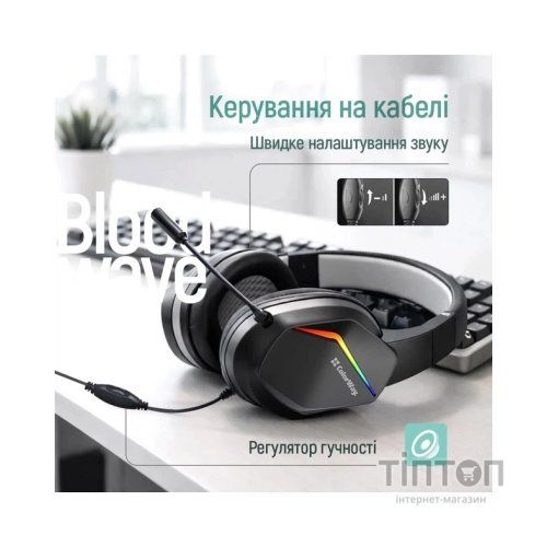 Навушники ColorWay Bloodwave LED Black (CW-HPG01BK)