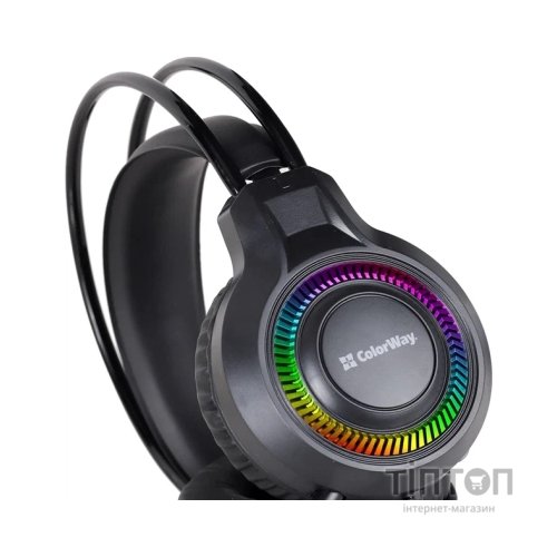 Навушники ColorWay GlowCore RGB Black (CW-HPG02BK)