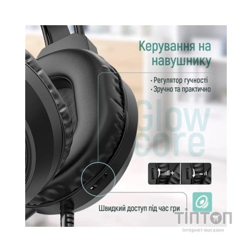 Навушники ColorWay GlowCore RGB Black (CW-HPG02BK)