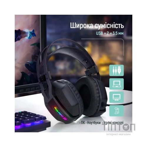 Навушники ColorWay Hyperblast RGB Black (CW-HPG05BK)
