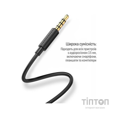 Навушники ColorWay Slim 3.5 mm Wired Earphone Blast 2 Black (CW-WD02BK)