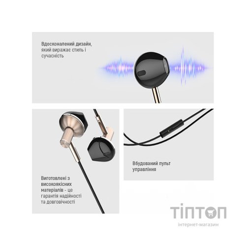 Навушники ColorWay Slim 3.5 mm Wired Earphone Blast 2 Black (CW-WD02BK)