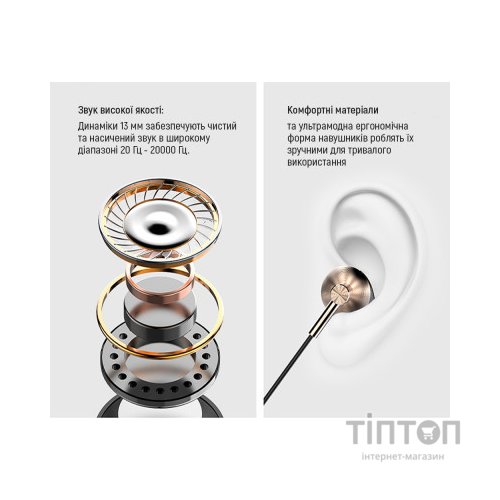 Навушники ColorWay Slim 3.5 mm Wired Earphone Blast 2 Black (CW-WD02BK)