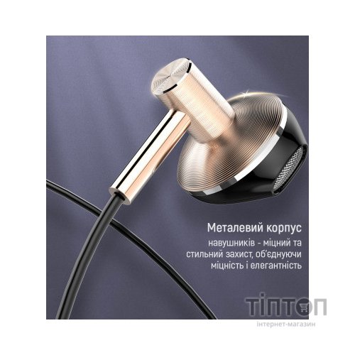 Навушники ColorWay Slim 3.5 mm Wired Earphone Blast 2 Black (CW-WD02BK)