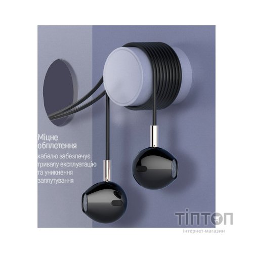 Навушники ColorWay Slim 3.5 mm Wired Earphone Blast 2 Black (CW-WD02BK)