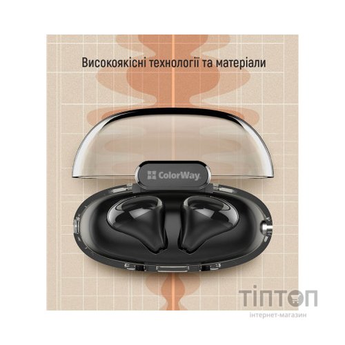 Навушники ColorWay Slim TWS-2 Earbuds Black (CW-TWS2BK)