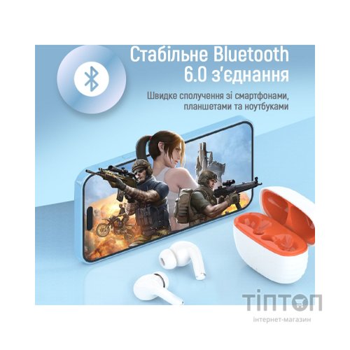 Навушники ColorWay Slim TWS-5 Earbuds White (CW-TWS5WT)