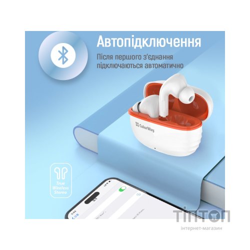 Навушники ColorWay Slim TWS-5 Earbuds White (CW-TWS5WT)