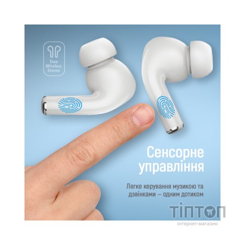 Навушники ColorWay Slim TWS-5 Earbuds White (CW-TWS5WT)