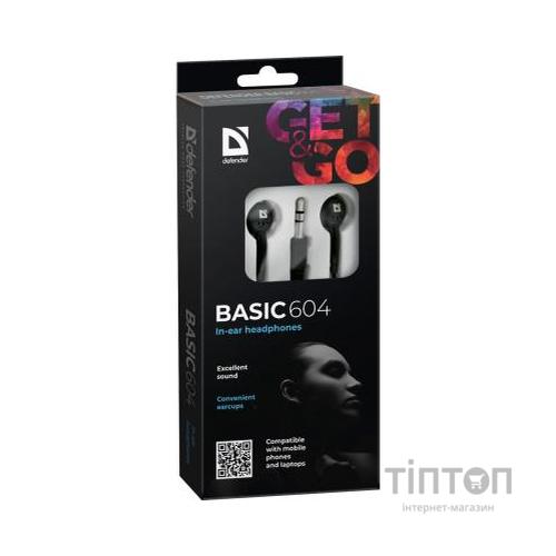Навушники Defender Basic 604 Black (63604)