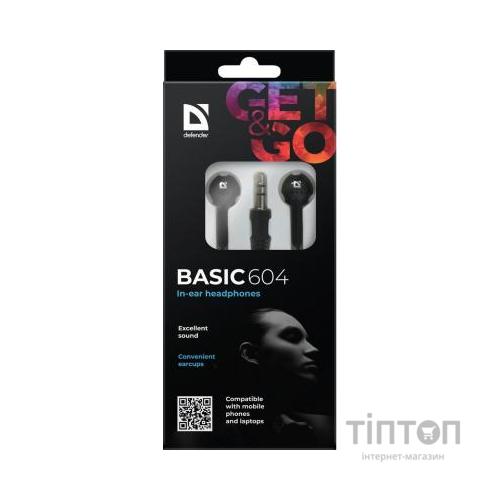 Навушники Defender Basic 604 Black (63604)