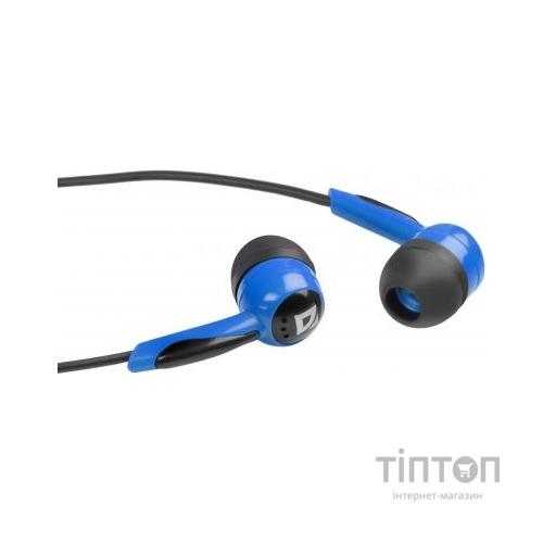 Навушники Defender Basic 604 Black-Blue (63608)