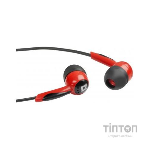 Навушники Defender Basic 604 Black-Red (63605)