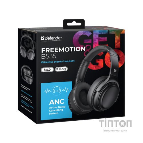 Навушники Defender FreeMotion B535 Bluetooth Black (63535)