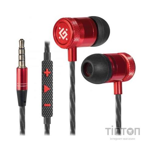 Навушники Defender Pollaxe Black-Red (64453)