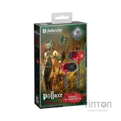 Навушники Defender Pollaxe Black-Red (64453)