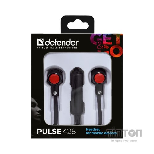 Навушники Defender Pulse 428 Black (63428)