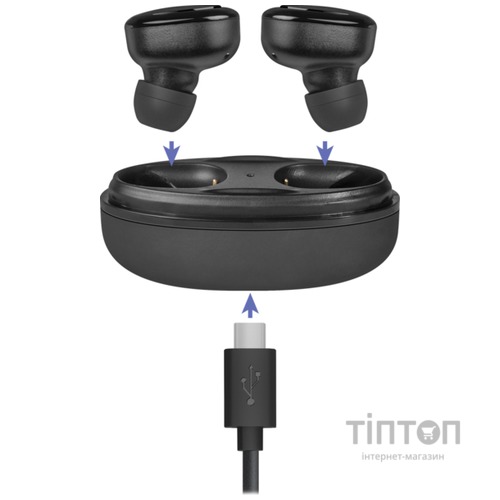 Навушники Defender Twins 635 TWS Bluetooth Black (63635)