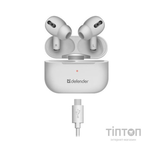 Навушники Defender Twins 636 TWS Pro Bluetooth White (63636)