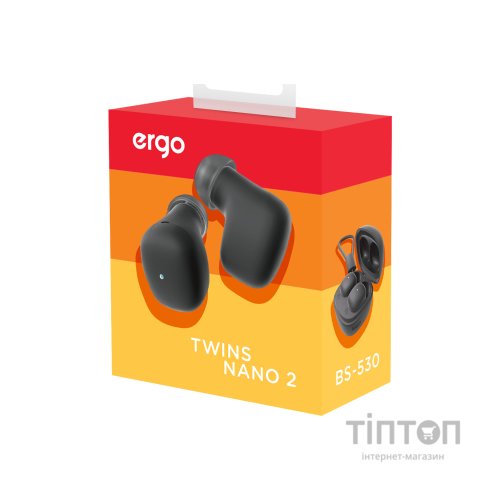 Навушники Ergo BS-530 Twins Nano 2 Black (BS-530K)