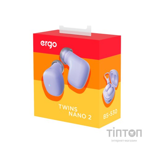 Навушники Ergo BS-530 Twins Nano 2 Violet (BS-530V)
