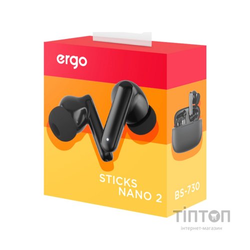 Навушники Ergo BS-730 Sticks Nano 2 Black (BS-730K)