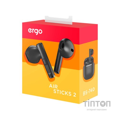 Навушники Ergo BS-740 Sticks Nano 2 Black (BS-740K)
