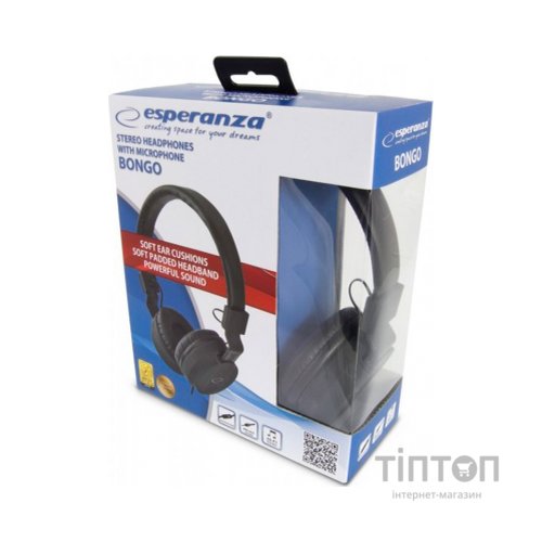 Навушники Esperanza Bongo Black (EH212K)