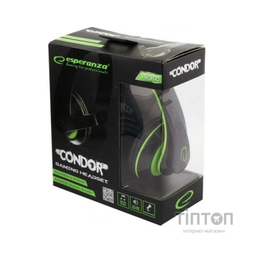 Навушники Esperanza EGH300B Green (EGH300G)