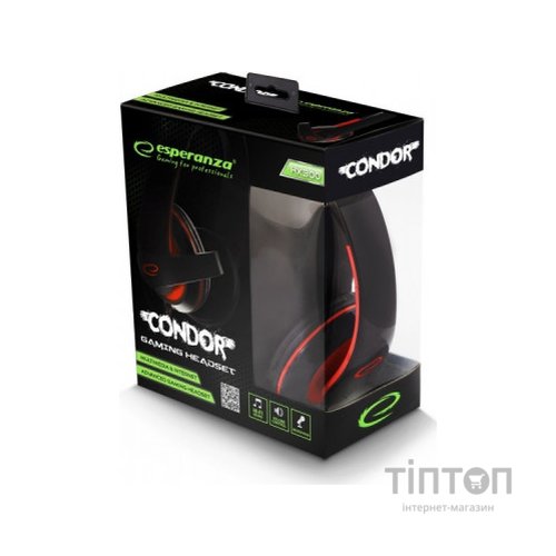 Навушники Esperanza EGH300B Red (EGH300R)