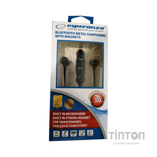 Навушники Esperanza Magnetic Metal Black (EH186K)