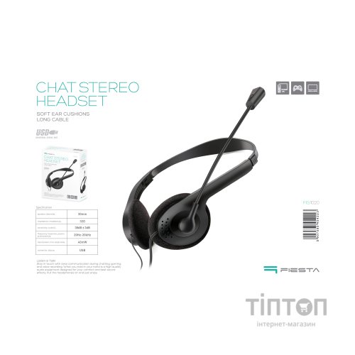 Навушники Fiesta Mic FIS1020 Stereo USB (FIS1020)