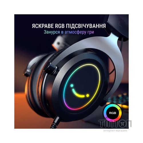 Навушники Fifine H3 RGB Black (H3)