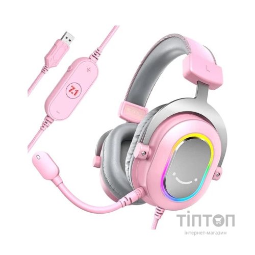 Навушники Fifine H6 RGB 7.1 Pink (H6P)