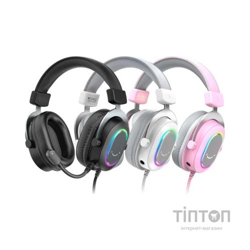 Навушники Fifine H6 RGB 7.1 Pink (H6P)