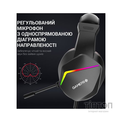 Навушники GamePro HS311 RGB Black/Red (HS311)