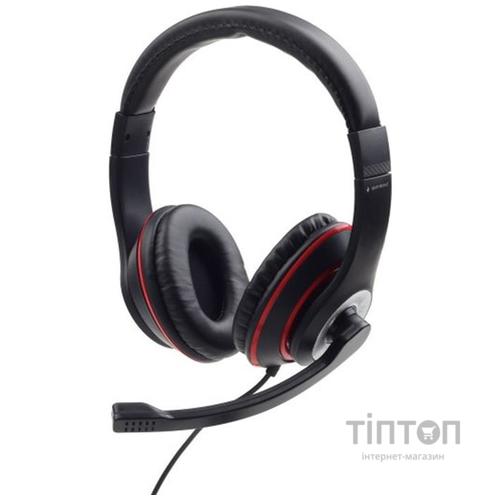 Навушники Gembird MHS-03-BKRD Black/Red (MHS-03-BKRD)