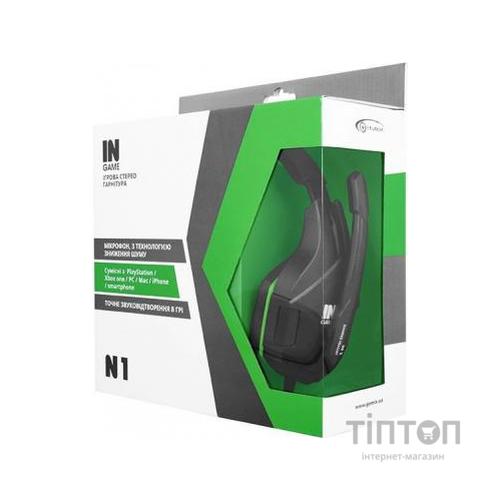 Навушники Gemix N1 Black-Green Gaming