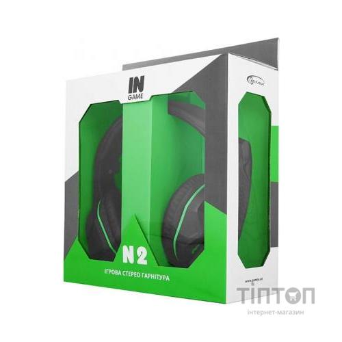 Навушники Gemix N2 LED Black-Green Gaming
