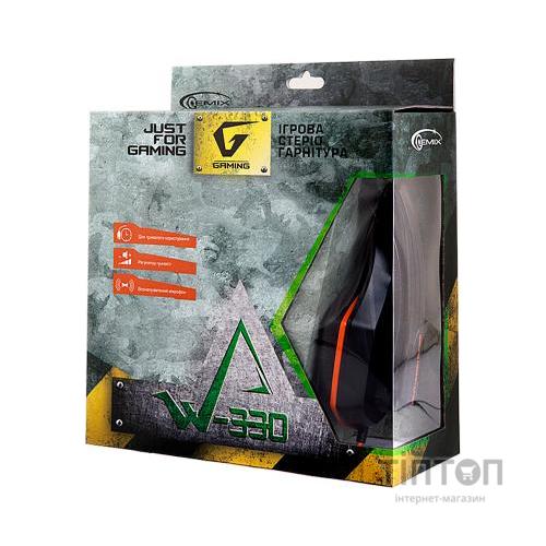 Навушники GEMIX W-330 black-orange