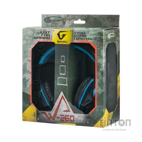 Навушники GEMIX W-360 black-blue
