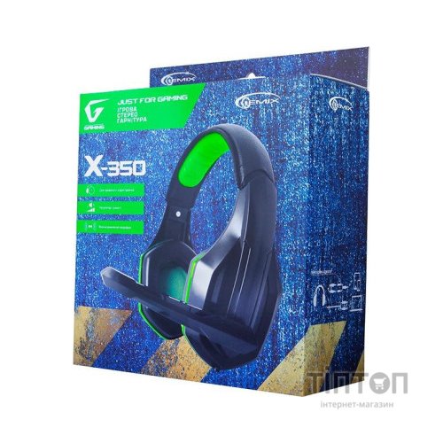 Навушники Gemix X-350 black-green