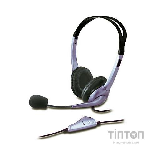 Навушники Genius HS-04S чорний/фіолетовий