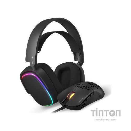 Навушники Hator Phoenix 7.1 RGB + Stellar Pro Black (НТR-001)