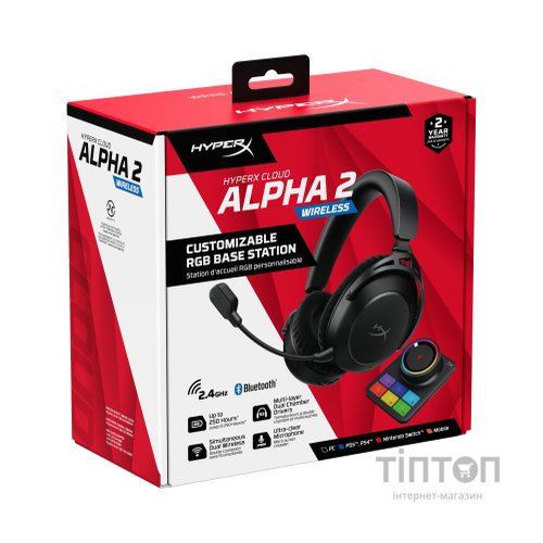 Навушники HyperX Cloud Alpha 2 Wireless Black (AJ5C7AA)