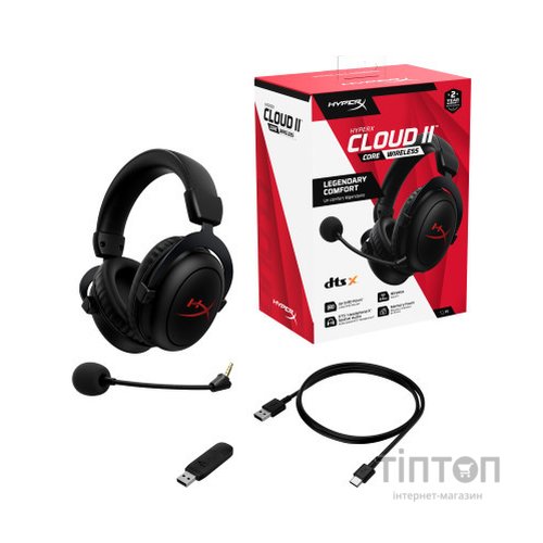 Навушники HyperX Cloud II Core Wireless Black (6Y2G8AA)