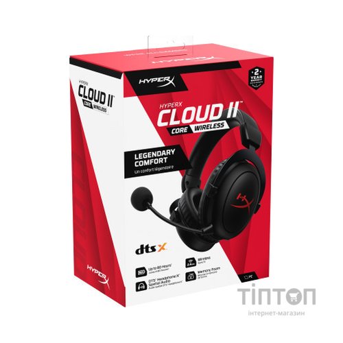 Навушники HyperX Cloud II Core Wireless Black (6Y2G8AA)