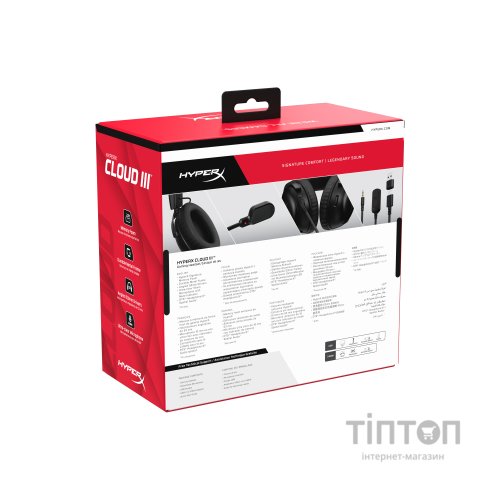 Навушники HyperX Cloud III Black (727A8AA)