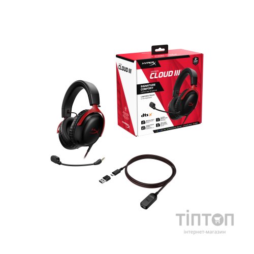 Навушники HyperX Cloud III Black-Red (727A9AA)