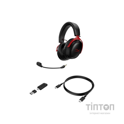 Навушники HyperX Cloud III Wireless Black-Red (77Z46AA)